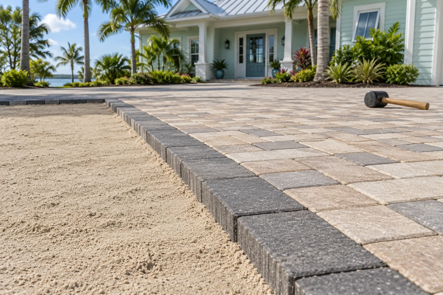 Paver installation in Fort Pierce, FL by Kingdom Harvest