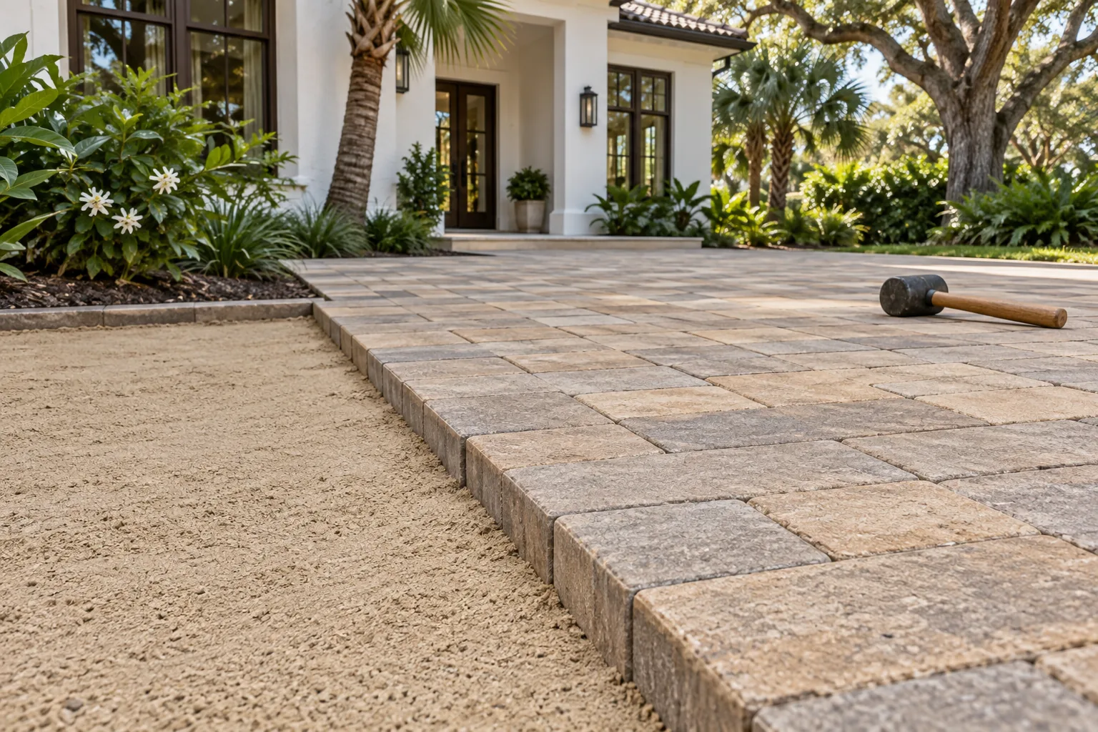 Paver installation in Hobe Sound, FL by Kingdom Harvest