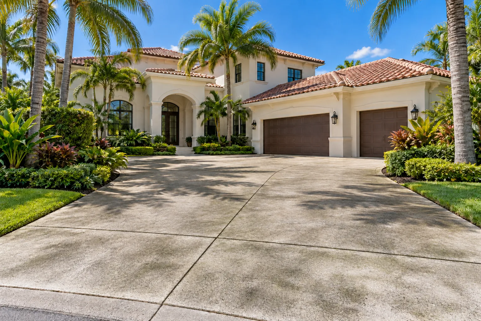 Jupiter, FL home before pressure cleaning