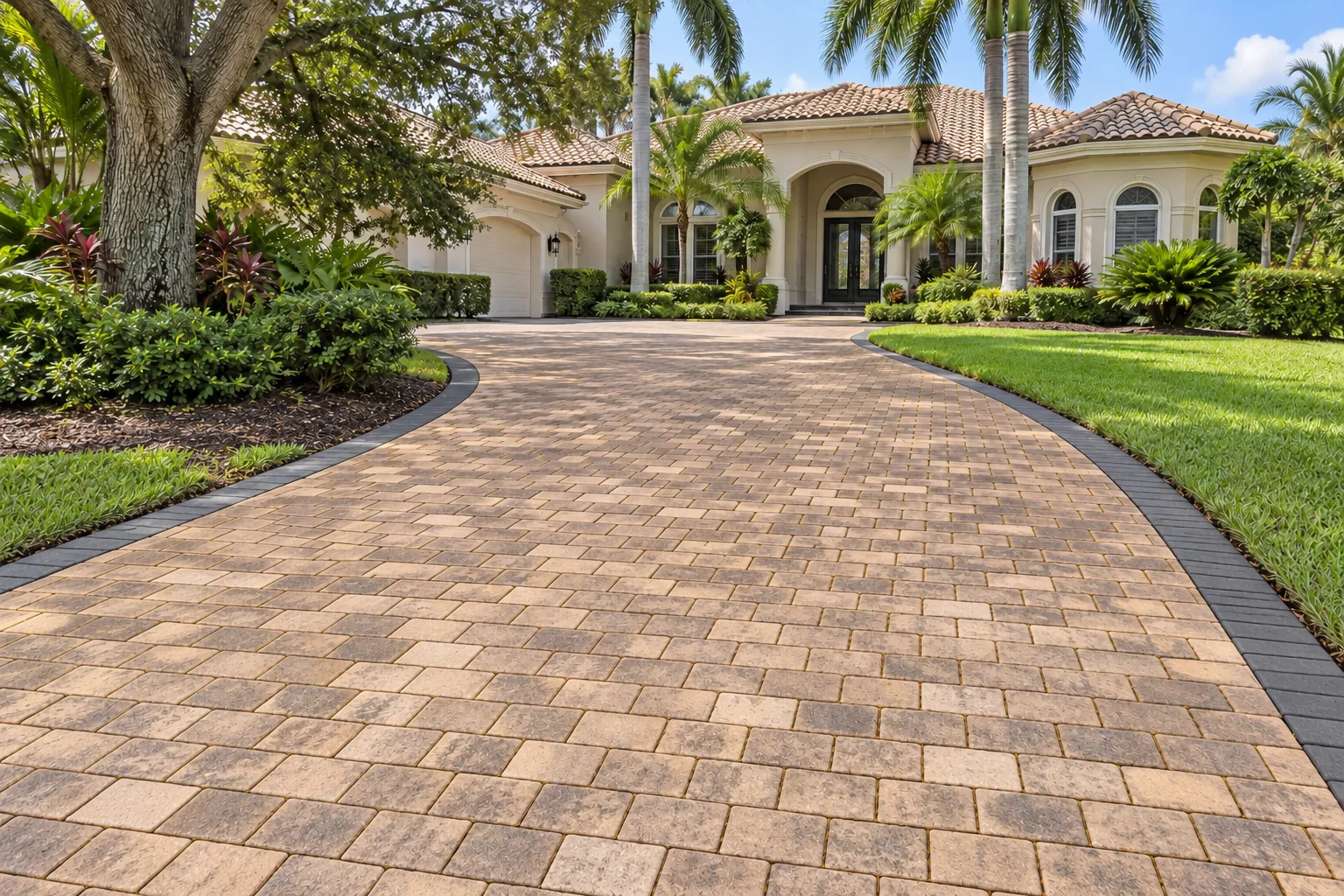 Palm City, FL home after pressure cleaning by Kingdom Harvest