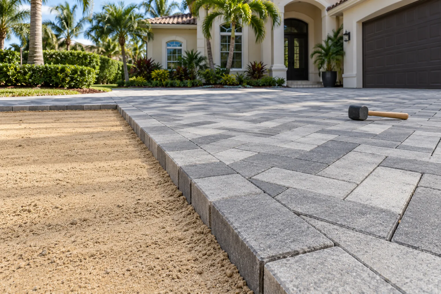 Paver installation in Port St. Lucie, FL by Kingdom Harvest