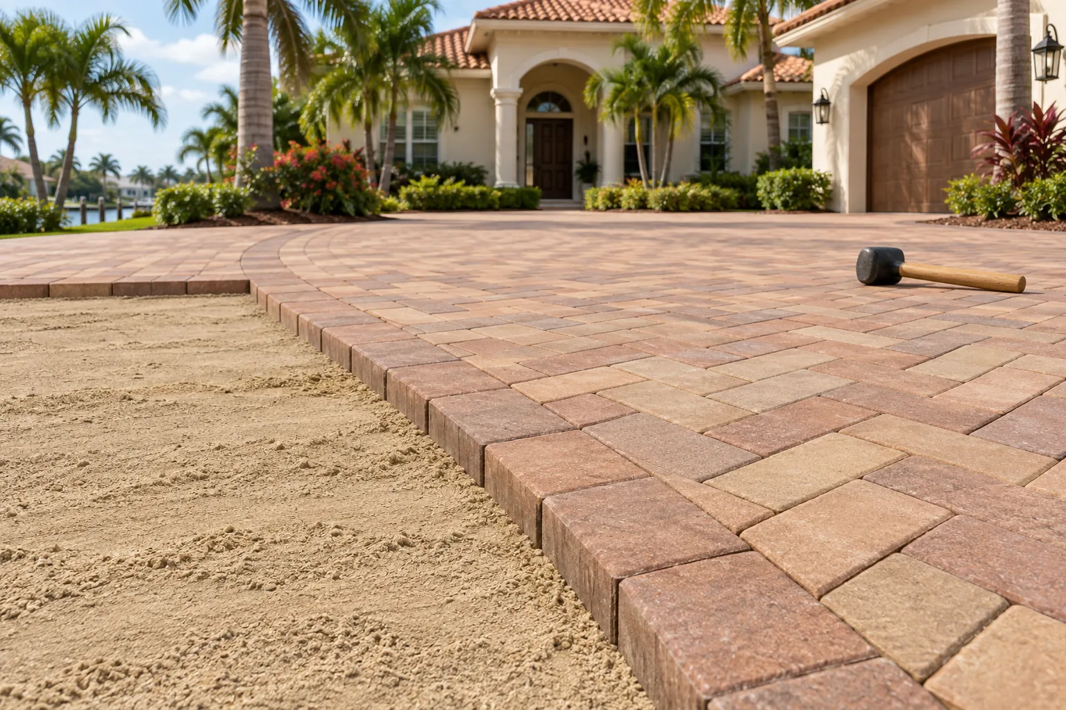 Paver installation in Stuart, FL by Kingdom Harvest